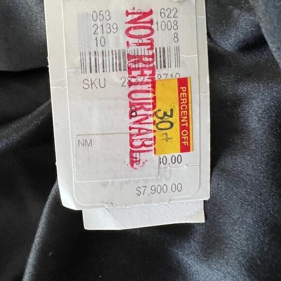 J. Mendel 2015 FW Sequin Stripe Silk-Lined Blazer Jacket Black Size 8 - Picture 10 of 11